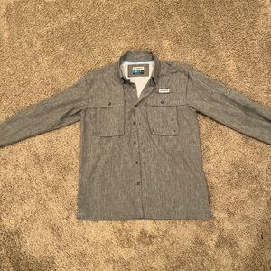 Size Large Grey Magellan Causal Collared T-Shirt
